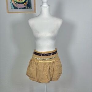 Y2k Sequined Cargo Micro Skirt